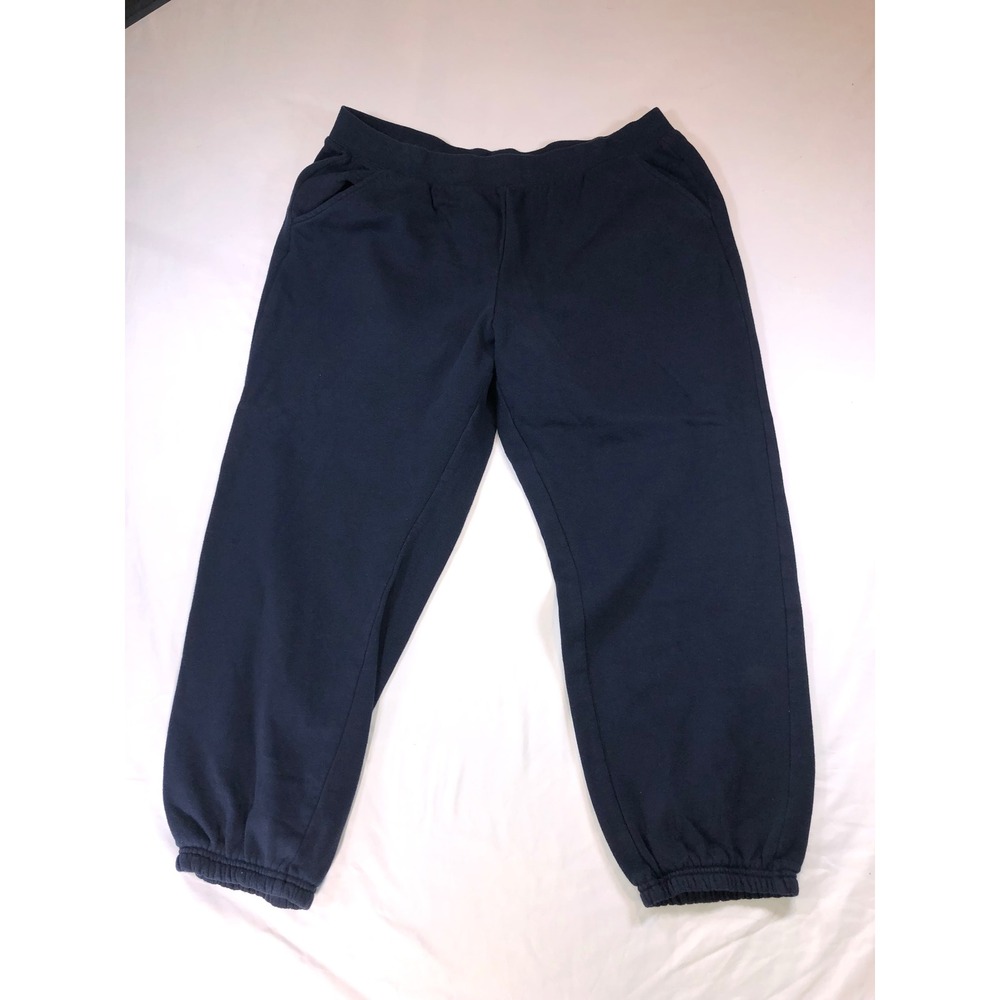 Athletic Works Navy Blue Fleece Lined Jogger Sweatpants XXL 20 Pockets